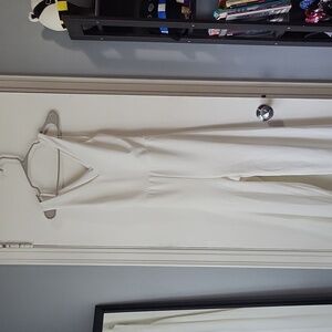 White Wide Leg Jumpsuit